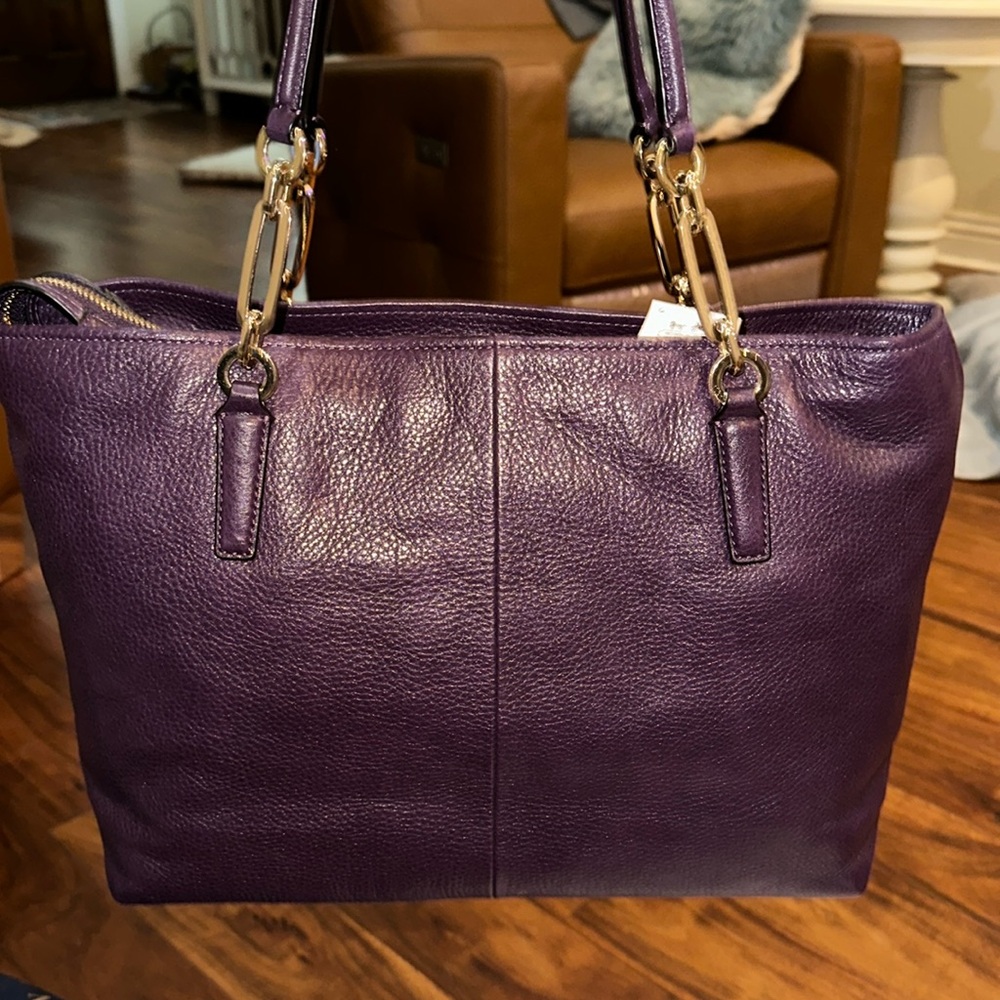 NEW w/tags Coach Madison West Shopper Tote Bag - Picture 2 of 9